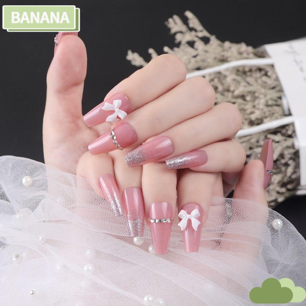 1 24 Móng Tay Giả Hình Quả Chuối