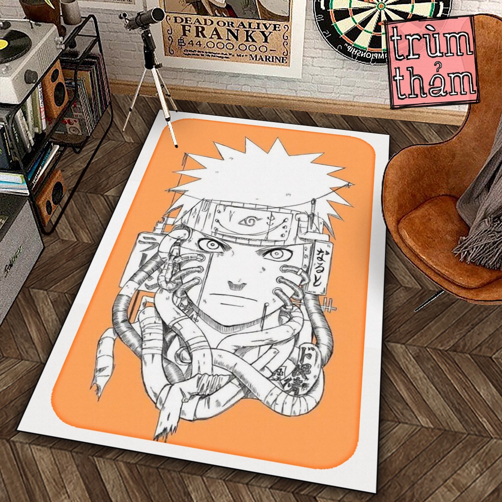 Thảm Trang Trí Anime Manga Uzumaki Naruto Decor Góc Học Tập Làm Việc Phòng Ngủ Phòng Khách Văn Phòng