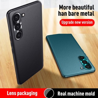 Ốp Điện Thoại PC Cứng Phối Da PU Siêu Mỏng Chống Sốc Sang Trọng Cho Samsung Galaxy S23 S22 S22 + S23 +