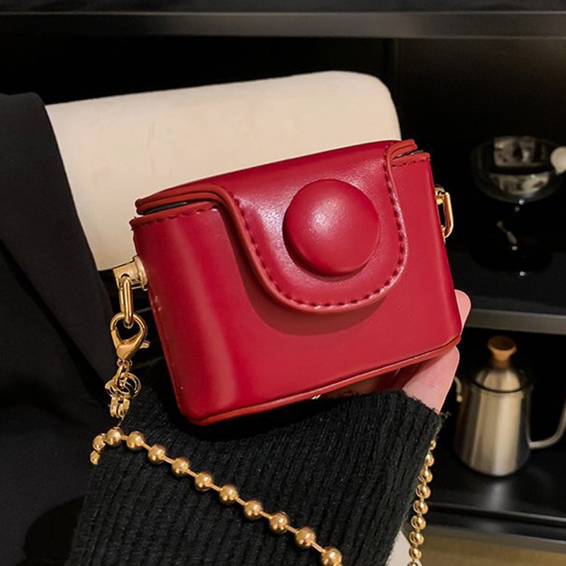 Túi Đeo Vai Mini Màu Trơn Thời Trang Dành Cho Nữ