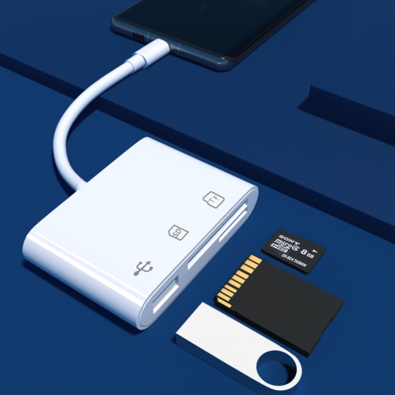 Đầu Đọc Thẻ Nhớ SD OTG Hub Micro USB Loại C 5 Trong 1 Đa Năng Cho MacBooks / BABY1 5 Trong 1