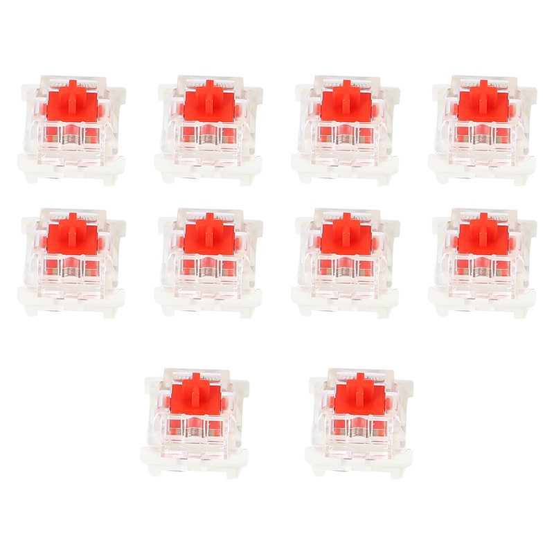 Set 10 Công Tắc Bàn Phím Cơ Cherry Red 3 Pin MX RGB