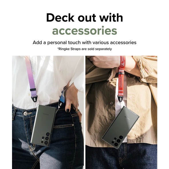 Ốp Lưng Case Dành Cho Samsung Galaxy S23 Ultra Trong Suốt Ringke Fusion  - Hàng Chính Hãng