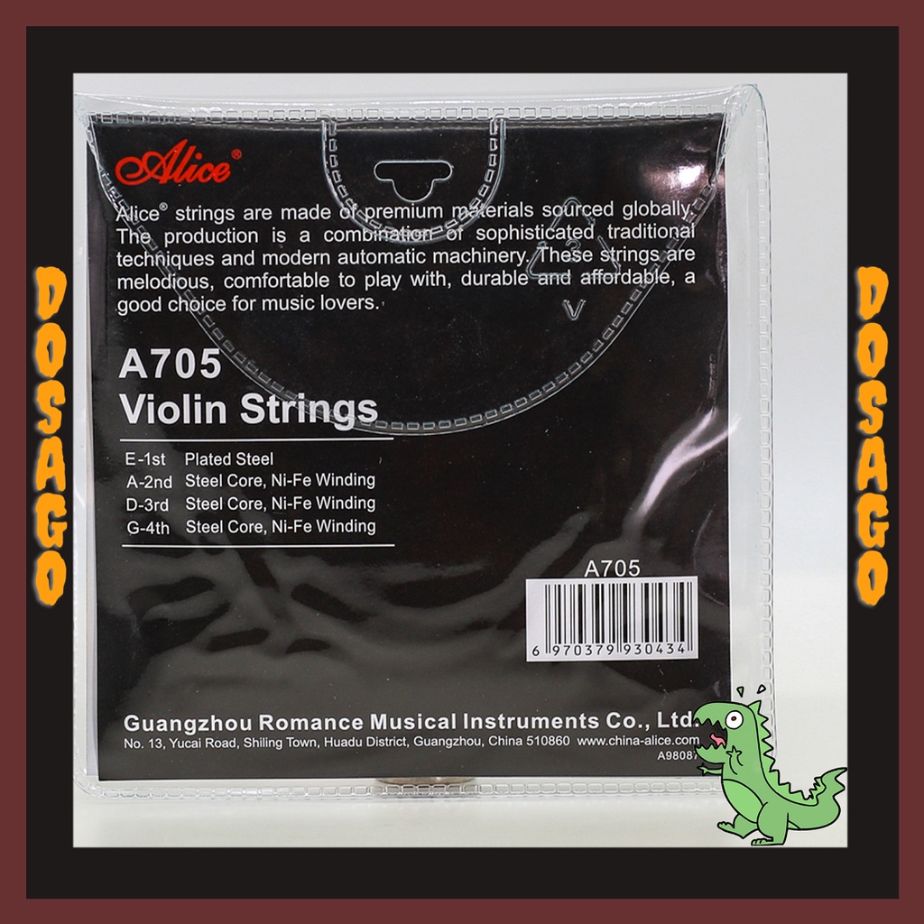CHÍNH HÃNG - Dây đàn Alice A705 cho đàn Violin