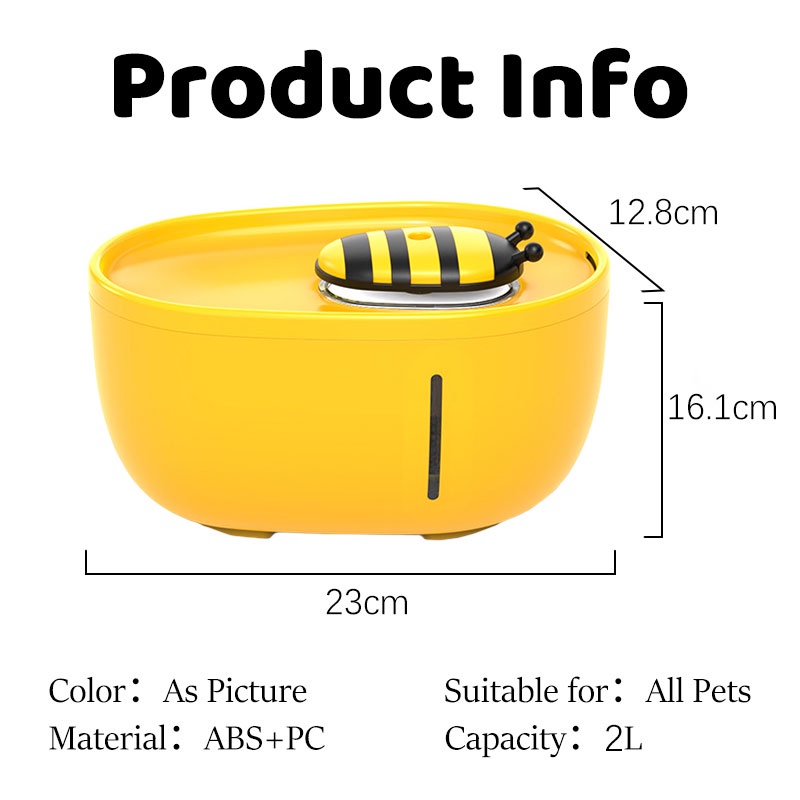 HamshMoc Vòi Phun Nước Tự Động Chia 1 Đầu Lọc Thay Thế Thông Minh Có Thể Tháo Rời Cho Mèo