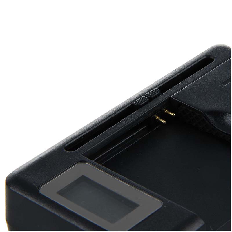 Điện thoại di động LCD đa năng Bộ sạc pin USB Màu đen nhanh