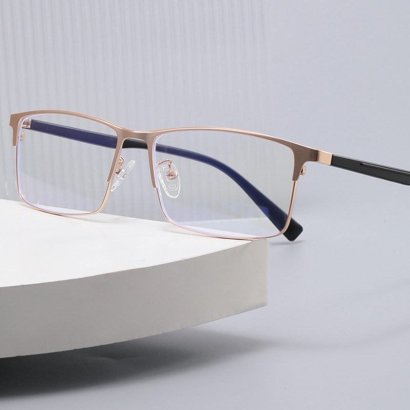 Mắt Kính Gọng Titan Chống Ánh Sáng Xanh Phong Cách Doanh Nhân Thời Trang Cho Nam