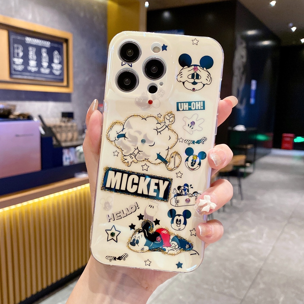 Ốp Điện Thoại Hình Chuột Mickey Hoạt Hình Cho IPhone 14 Pro MAX 13 Pro MAX 12 Pro MAX 11 Pro MAX 14 + X XR XS MAX 7 + 8 + SE 2020