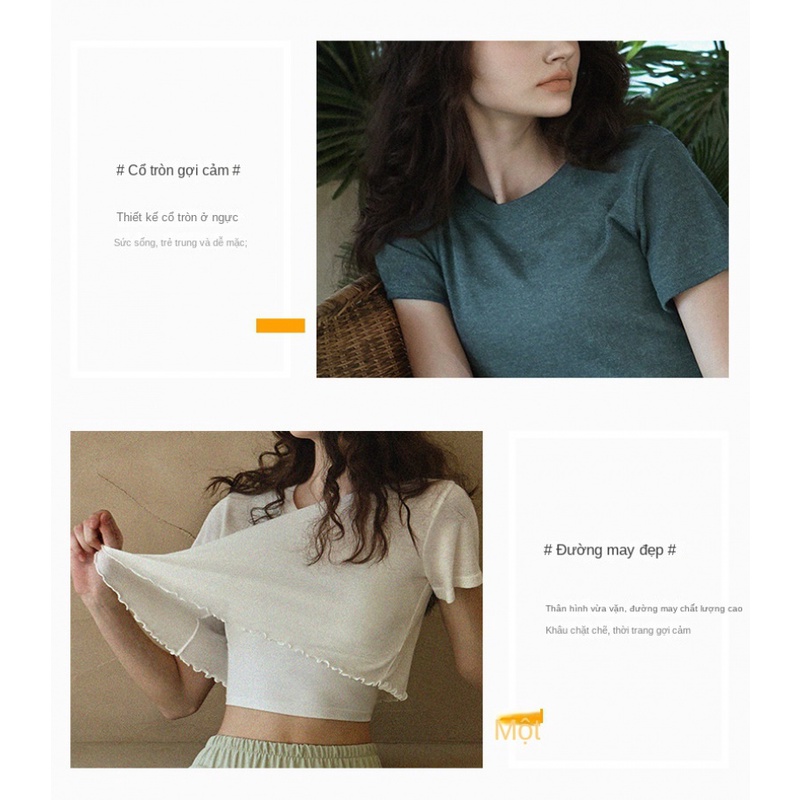 Áo Thun Thể Thao Tay Ngắn Thoáng Khí Họa Tiết Đường Viền Gỗ Độc Đáo