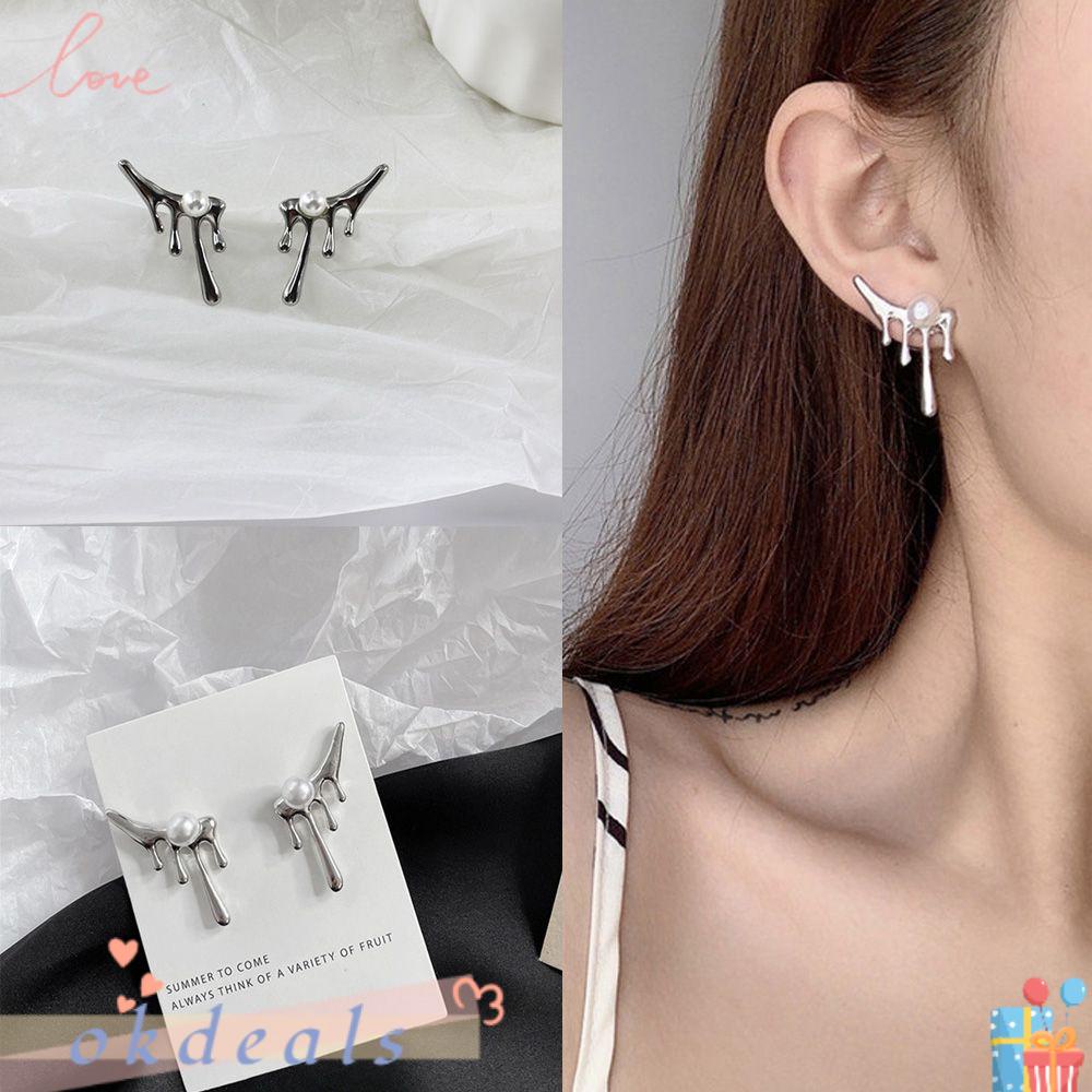 Bông Tai Dạng Xỏ Hình Học Cá Tính Cho Nữ