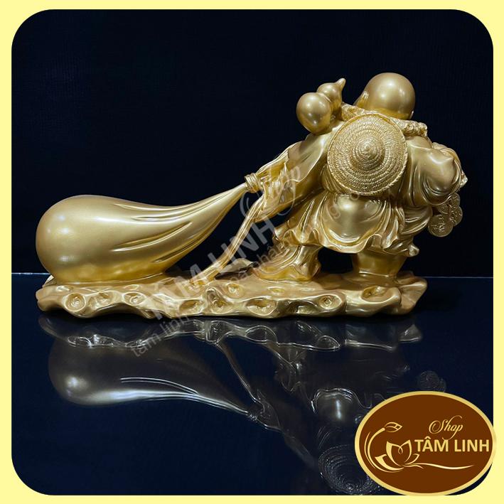 Tượng phật Di Lặc kéo tiền trên bao tải - Mandala Sala