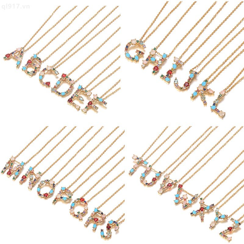 Vòng cổ Mặt 26 Chữ Cái Thời Trang Cho Cặp Đôi