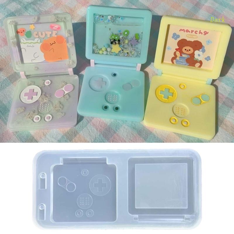 Khuôn Làm Móc Khóa Bằng Epoxy Resin Diy Hình Cốc Lắc Tay Cầm Chơi Game Tối Màu