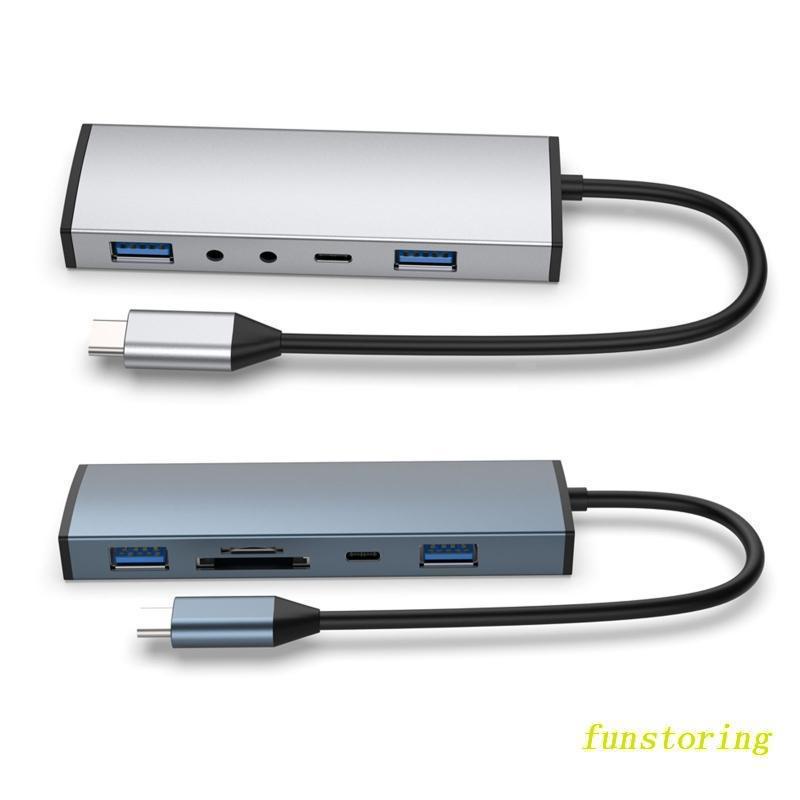 Trạm Sạc USB C HUB 5 Trong 1 Đa Cổng USB C 3.0 HUB + TYPE C Offic