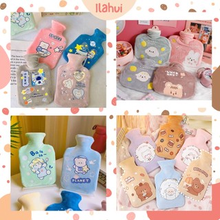 Túi chườm ấm túi chườm bụng kinh nhung mềm lớn 1000ml ILAHUI