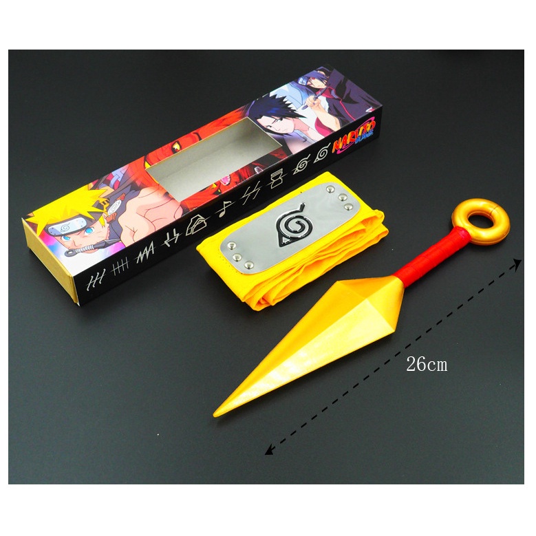 Bộ Băng Đô Và Hộp Đạo Cụ Anime Naruto Kujin Kujin