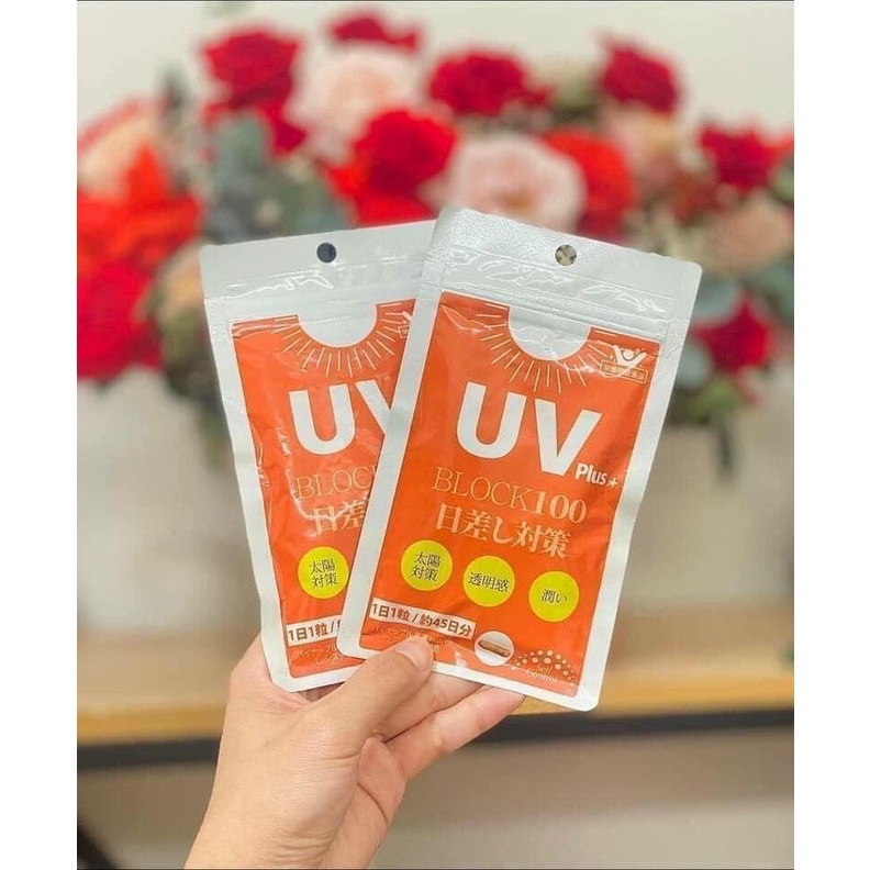 Viên Uống Chống Nắng UV Plus+ Block 100 Của Nhật Bản 45 Viên