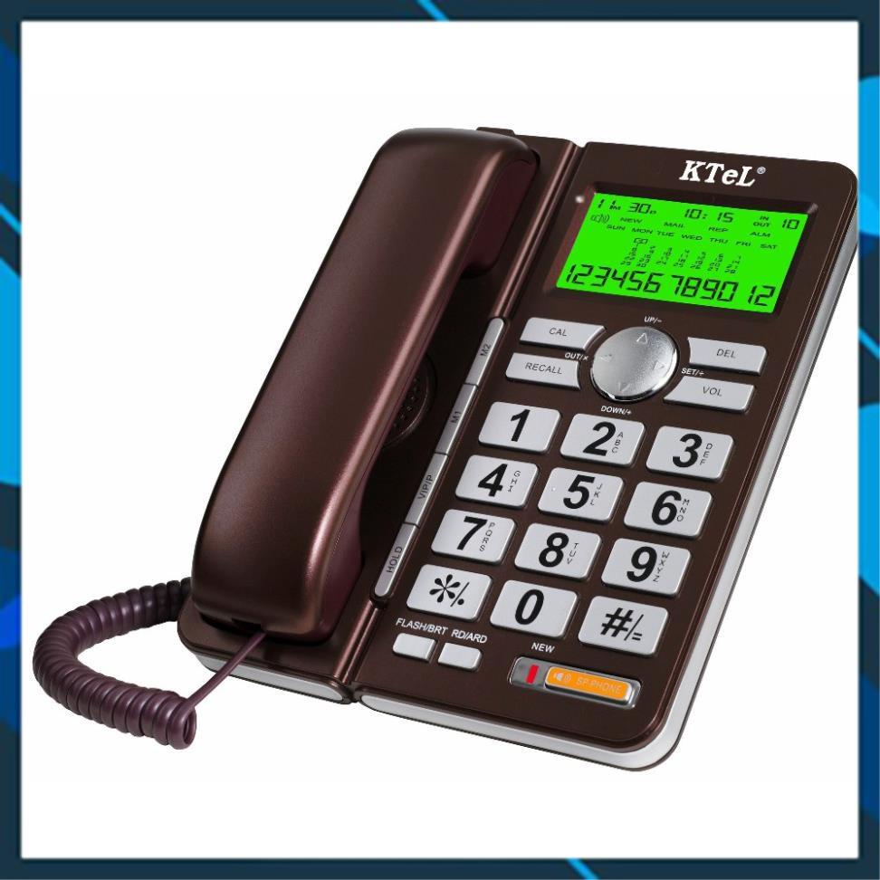 Điện thoại văn phòng, điện thoại khách sạn, gia đình, loại có dây để bàn, có màn hình hiện số gọi tới. KTeL645