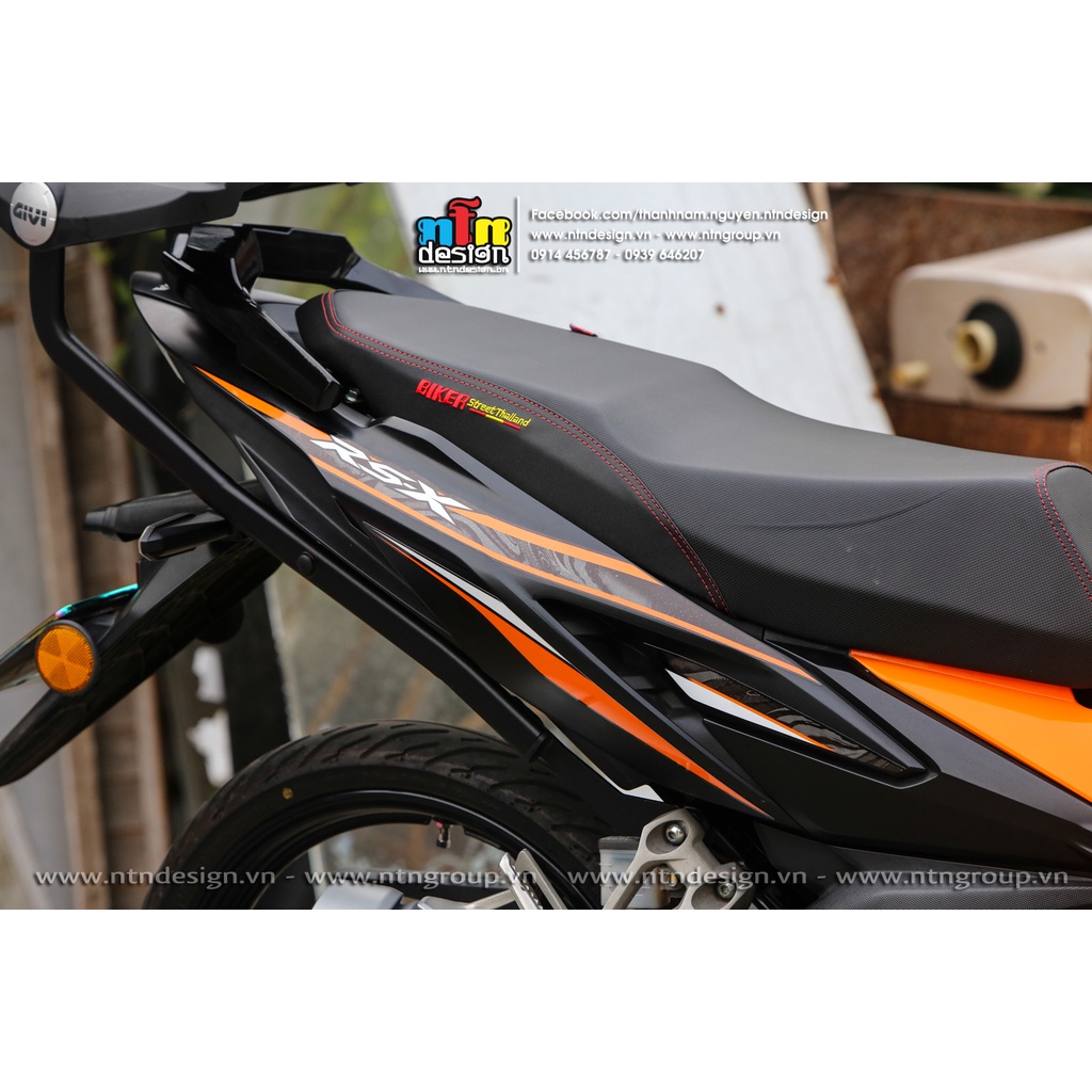 Tem rời mẫu mới 2023 cho Winner X cam đen