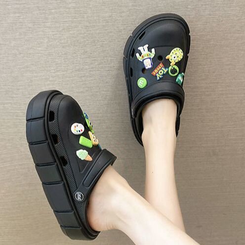 JINSHIHUI dép nữ fashion sandal nữ sục dép quai hậu nữ dép bánh mìgiày FEB1101