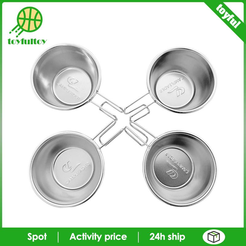 Cốc Nhỏ 50ml Có Thể Gấp Gọn Tiện Dụng Mang Theo Du Lịch Cắm Trại