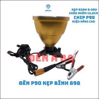 Đèn pin siêu sáng P90 898, đèn kẹp bình chuyên dụng soi nấm mối