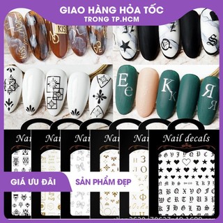 Sticker dán móng nail nhiều mẫu 1025