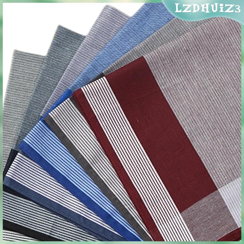 6 Khăn Lau Thấm Mồ Hôi Hình Vuông Bỏ Túi Hanky Cho Nam Lễ Kỷ Niệm Grandfathers