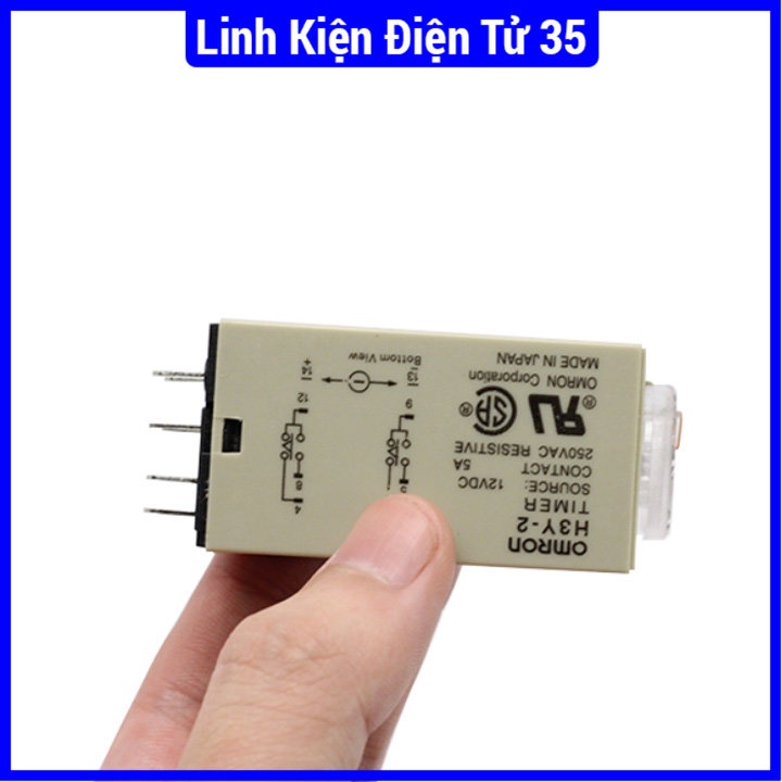 Relay thời gian Timer Omron H3Y-2 8P nguồn 12VDC, có kích thước nhỏ gọn, đa dụng