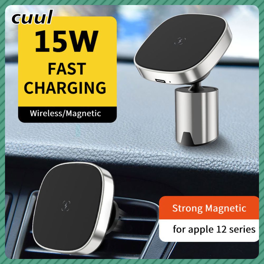 Có Sẵn Bộ Sạc Không Dây Từ Tính Cho Xe Hơi 15W Cho Iphone 13 12 Pro Max Giá Đỡ Điện Thoại Di Động Có Lỗ Thoát Khí Thanh Toán Khi Nhận Hàng