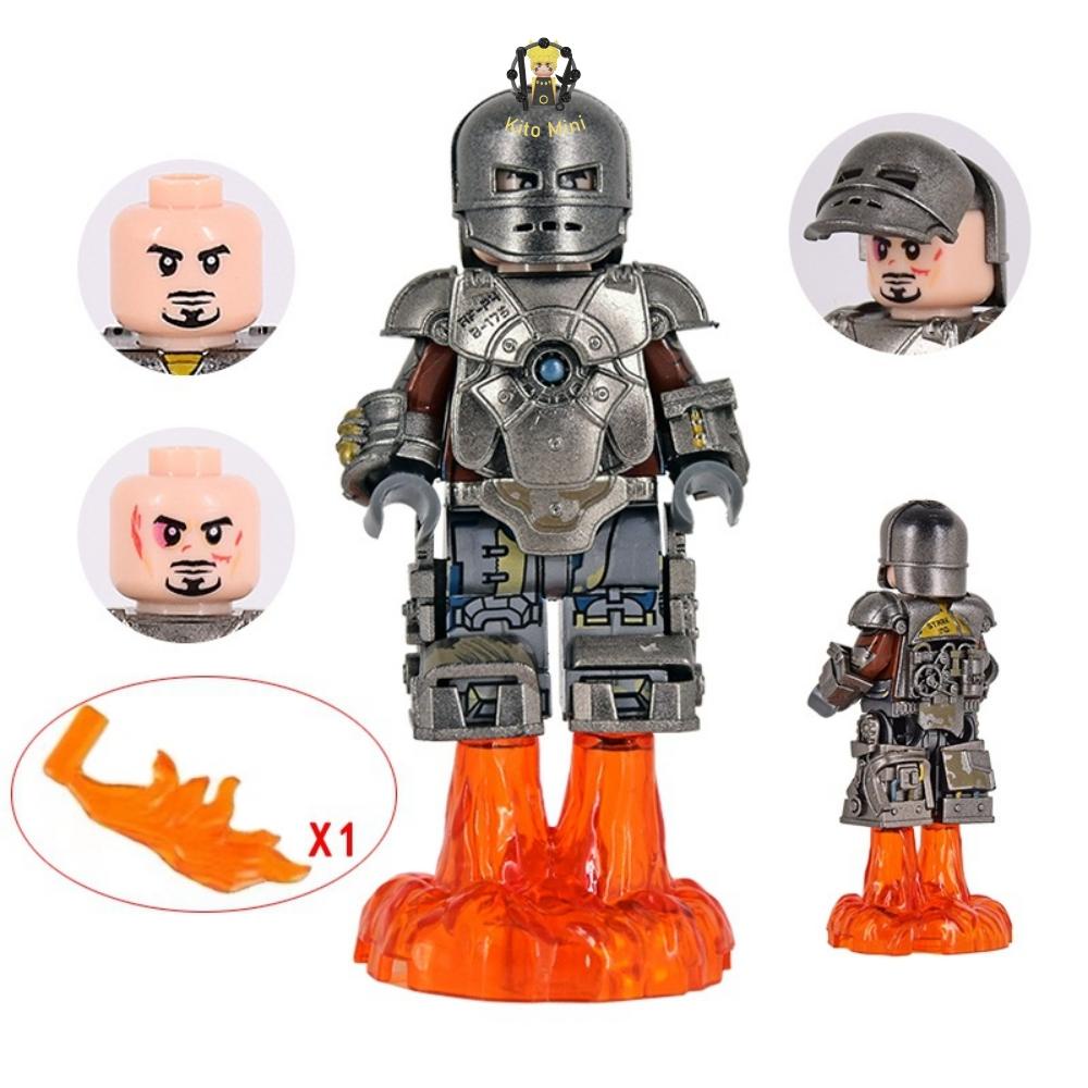 Minifigures Ironman Marvel Mark I MK1 Nhân Vật Siêu Anh Hùng Người Sắt CQ01