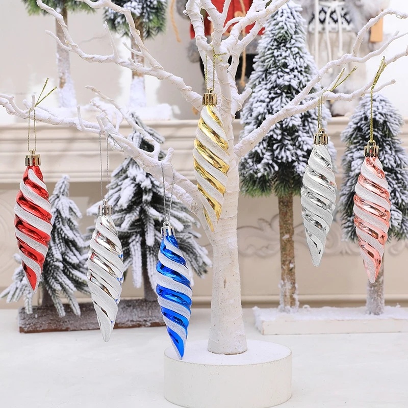Set 6 Quả Châu Trang Trí Cây Thông Noel