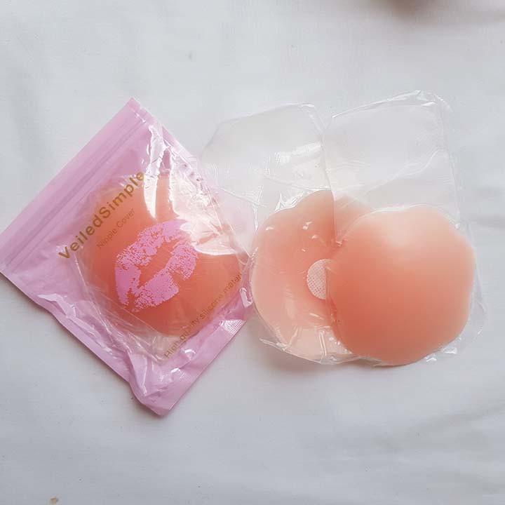 Gói 2 Miếng Dán Ngực Tàng Hình Silicon VeiledSimple Nipple Cover