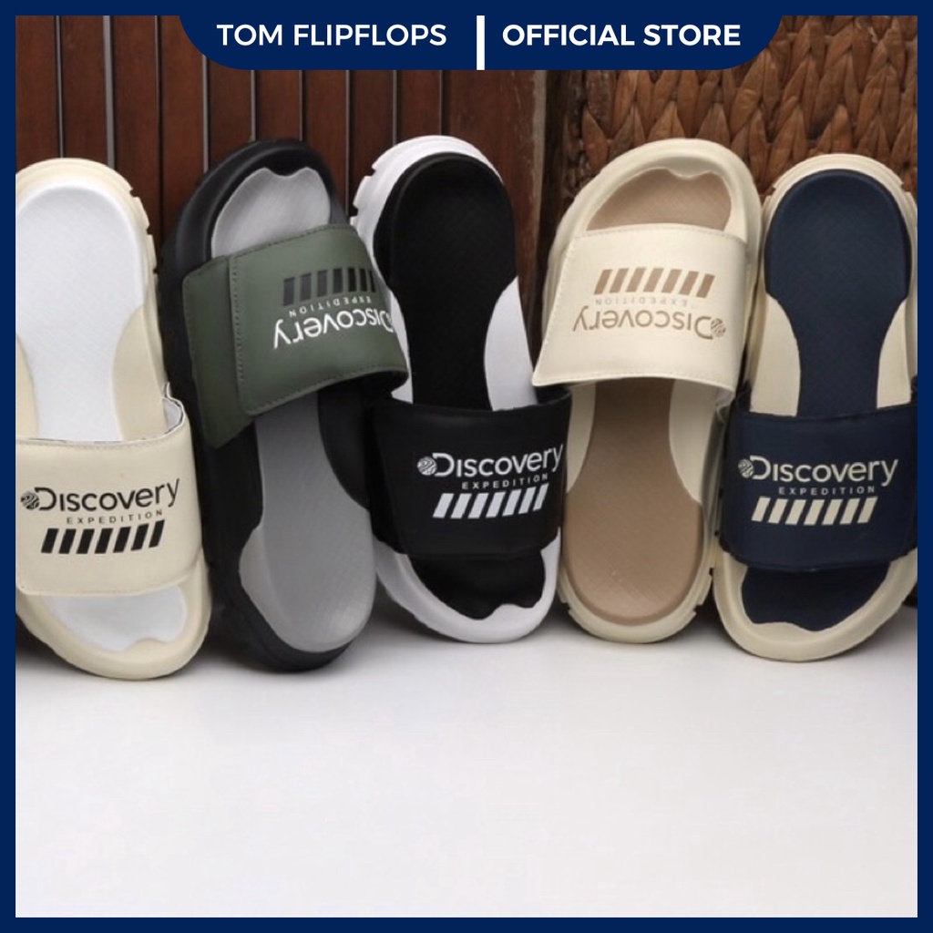 Dép nam nữ quai ngang discovery xé dán cao cấp