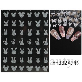 Miếng Dán Móng Tay Hình Bướm 3d