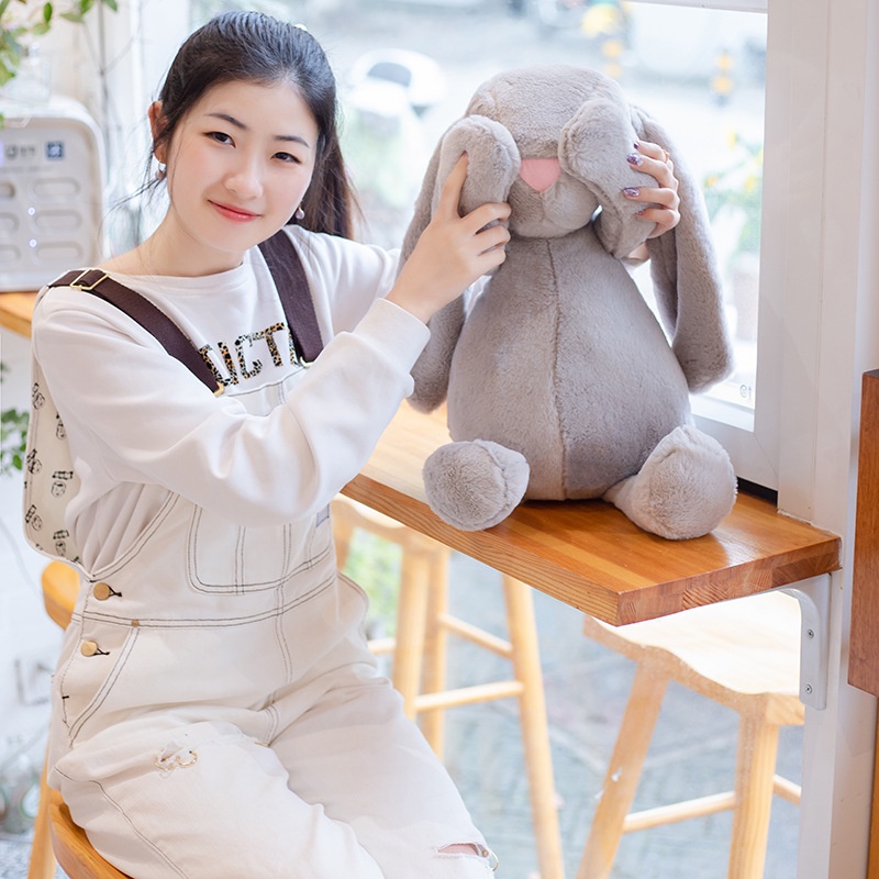 Đồ chơi nhồi bông Hình Thỏ Tai Dài 35 / 45 / 60CM Dễ Thương