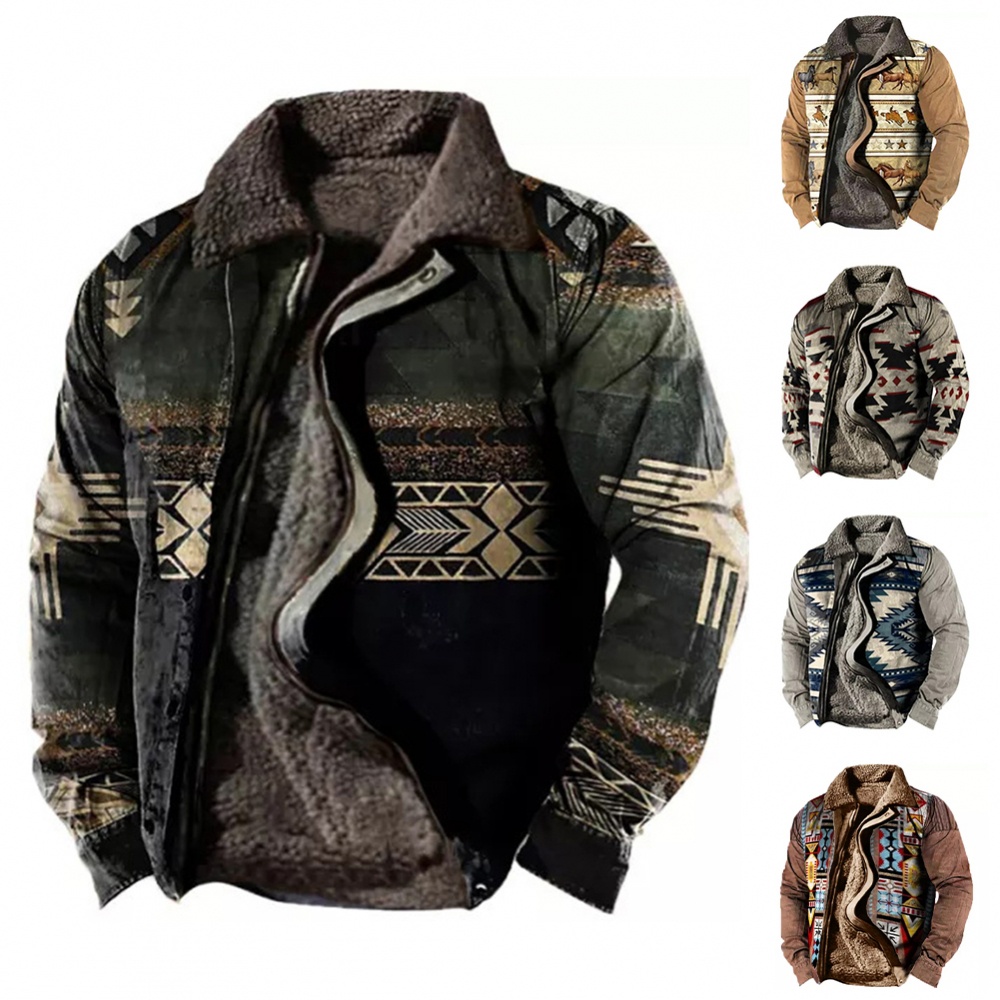 Coats Biker Jacket Trucker Winter Cardigans Faux Fur Punk Thicken Tops