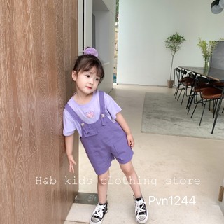 Yếm kaki tím bé gái