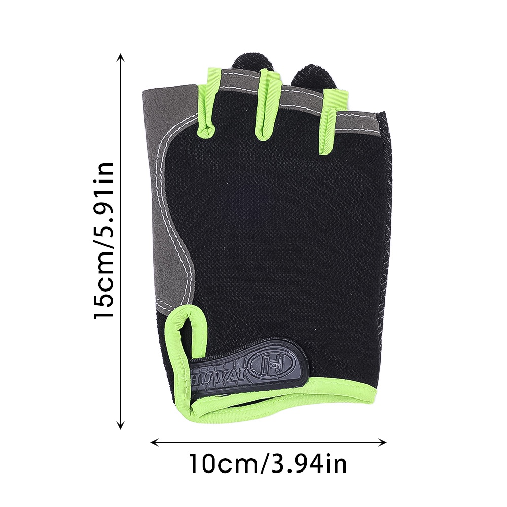 Găng Tay Thể Thao Hở Ngón Chống Trượt Thoáng Khí Cho Nam Nữ