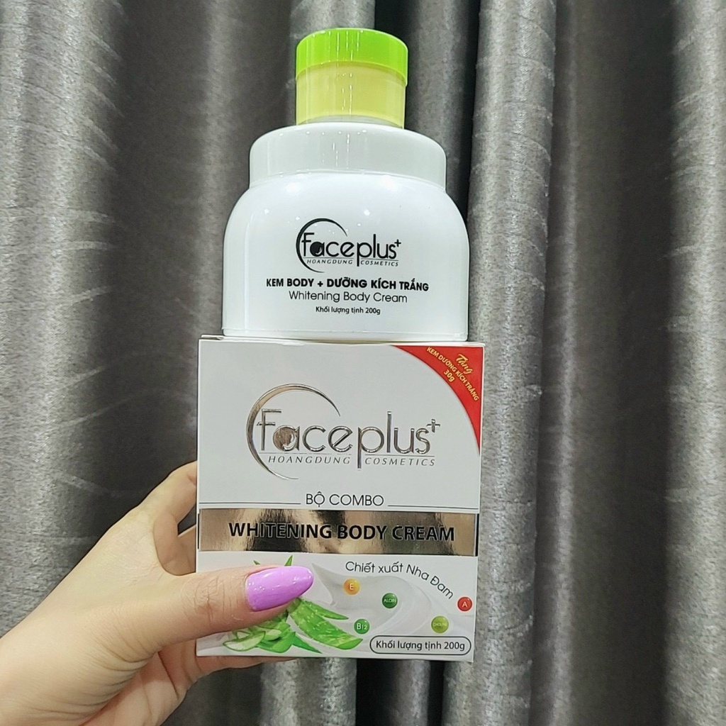 Kem body Face Plus tặng kèm hủ kích trắng hàng chính hãng 200g - Helena Cosmetics