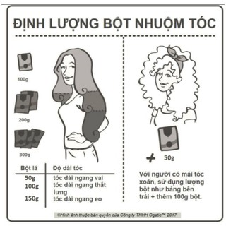 COMBO 3 hộp Bột lá nhuộm tóc OGATIC - Hàng mới