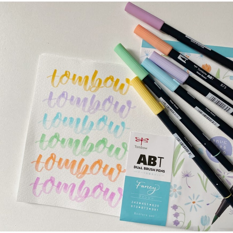 Set bút viết Calligraphy Tombow Dual Brush Bảng màu đa dạng dễ dùng Art Therapy