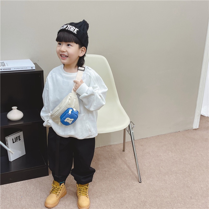 Túi bao tử đeo chéo đi chơi, đi học cho trẻ em bé trai, bé gái bảng chữ cái nhiều màu