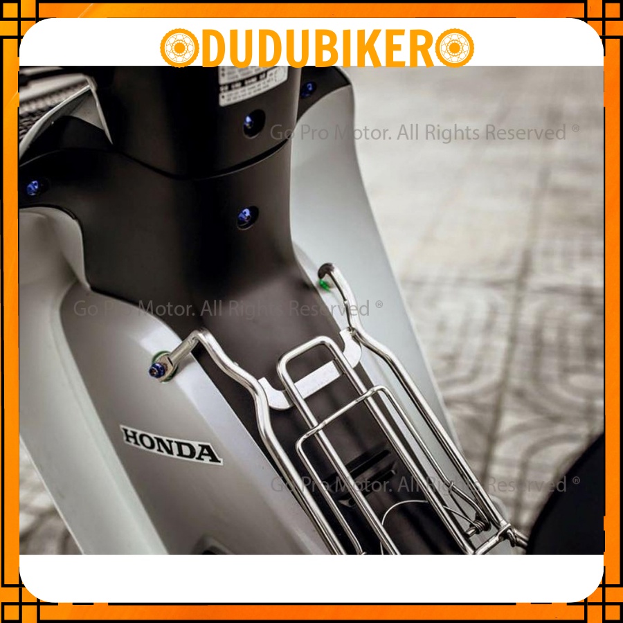 Baga giữa inox dày 10li chắc chắn bền đẹp gắn xe Wave, Dream, Sirius, Exciter, Airblade..