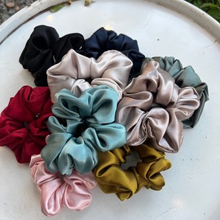 Handmade || Cột tóc scrunchies Lụa to xinh xắn