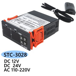 Stc-3028 temperature controller thermostat humidity control stc-1000 thermometer hygrometer controller 12v/24v/220v 40%
