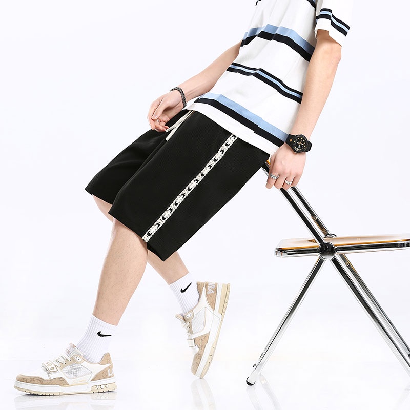 Quần Short Thể Thao Plus Size Lưng Thun Rút Dây Thời Trang Nam Năng Động M-5XL