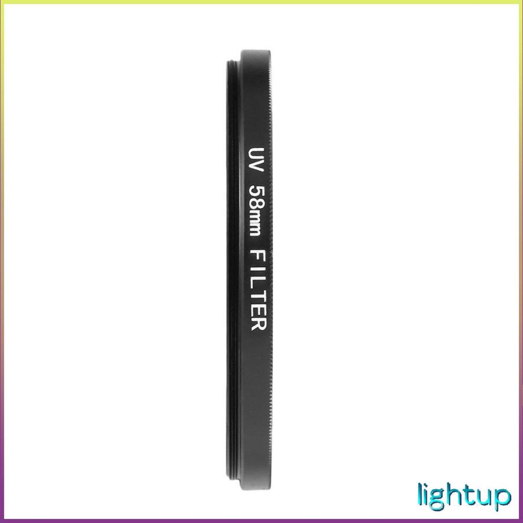 58Mm Uv Ultra-Violet Haze Máy ảnh Dslr Glass Metal Lens Filter Bảo vệ ống kính