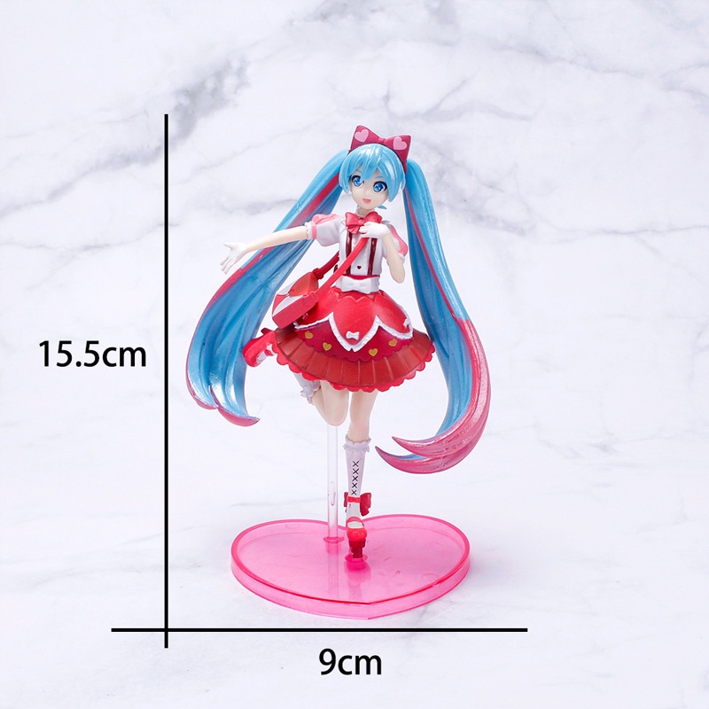 Mô Hình Búp Bê Hatsune Miku Sakura Bằng PVC 14-23cm 8 Kiểu Dáng Tùy Chọn