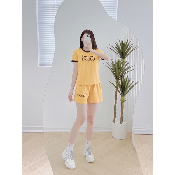 Bộ đùi cotton chữ gusi 6 màu